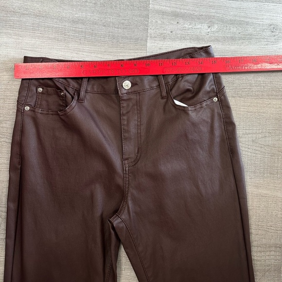 SHEIN Tall Women’s Coated Flare Pants - Size Large - Picture 3 of 7